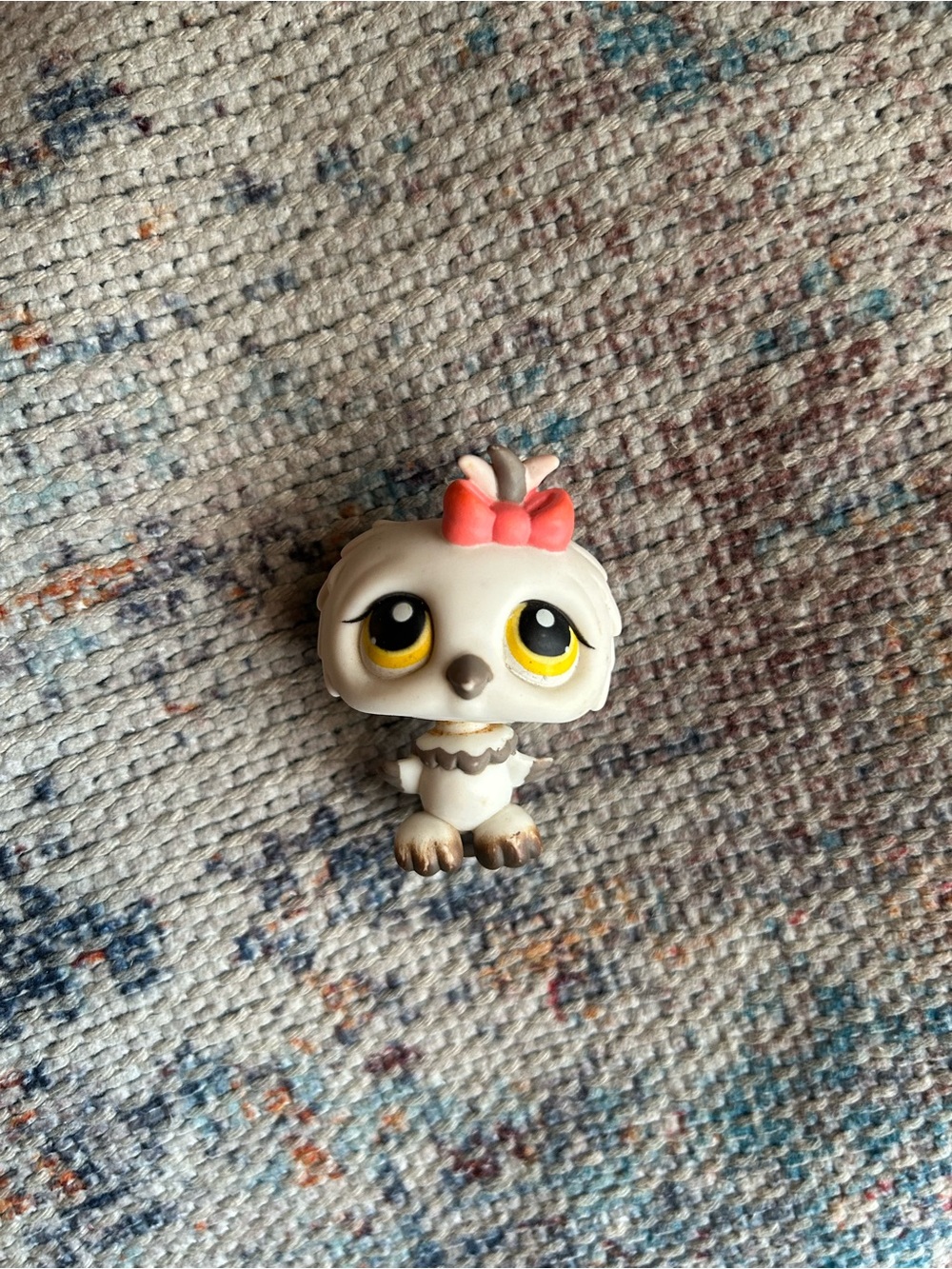 LPS Littlest Pet Shop Pink Bow White Owl #360